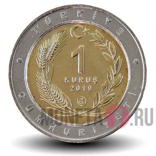 1 куруш 2019 года - Турция - Ardic kusu (8)