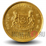 5 центов 2009 года - Сингапур - Гибискус