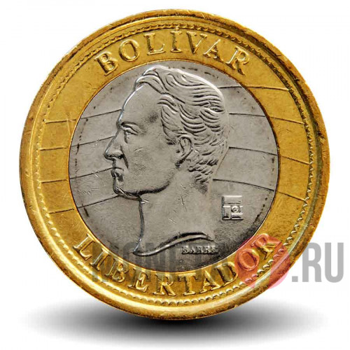1 боливар 2007 года - Венесуэла - Симон Боливар