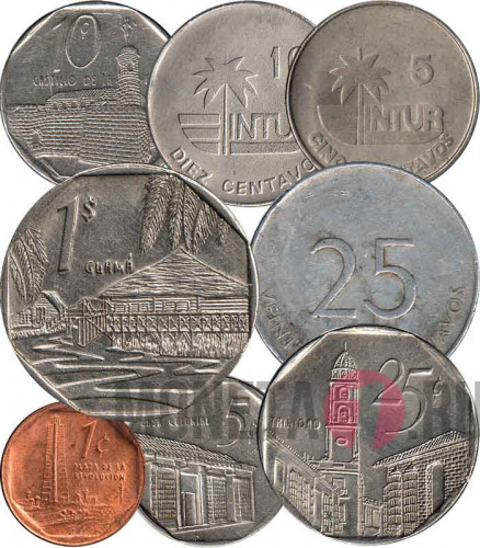 Набор монет Кубы 1981 - 2007 гг