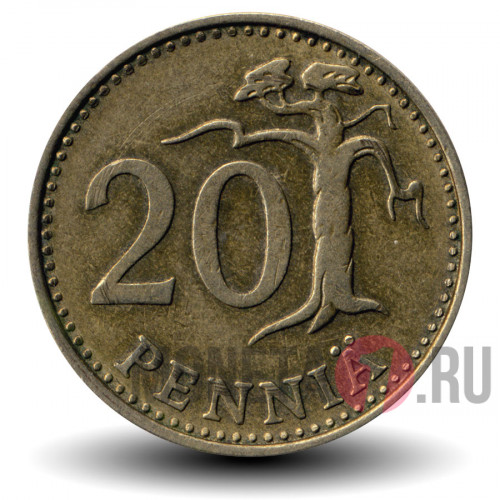 20 пенни 1964 года - Финляндия - S