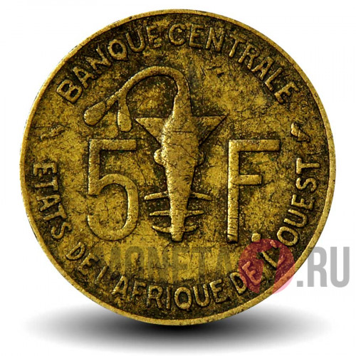 5 франков КФА BCEAO 1960 года - Западно-Африканские штаты