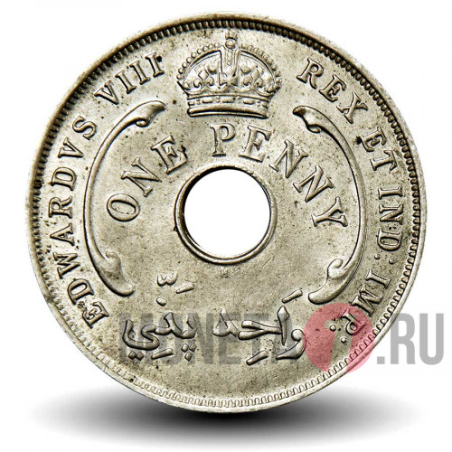 1 пенни 1936 года - H - Британская Западная Африка - Edward VIII