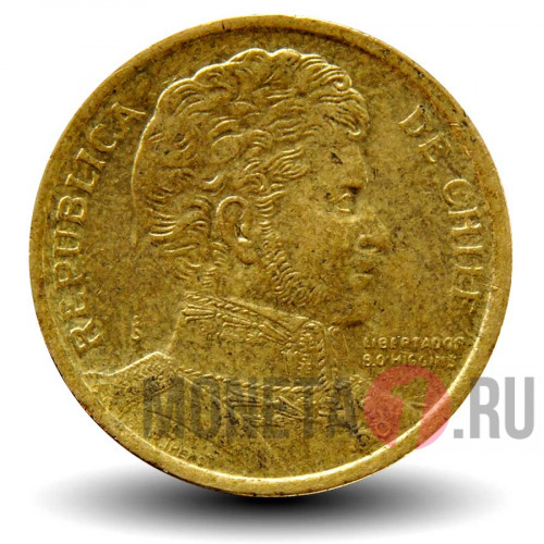10 песо 2005 года - Чили - Бернардо О'Хиггинс