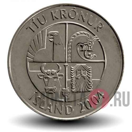 10 крон 2004 года - Исландия - Мойва
