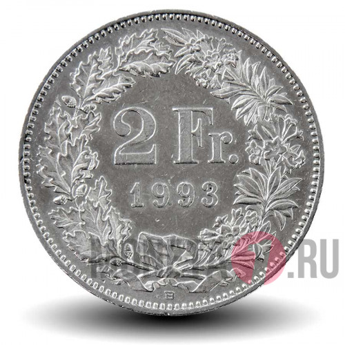 2 франка 1993 года - В - Швейцария