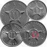 Набор монет Кубы 1963-2013 гг - 4 монеты