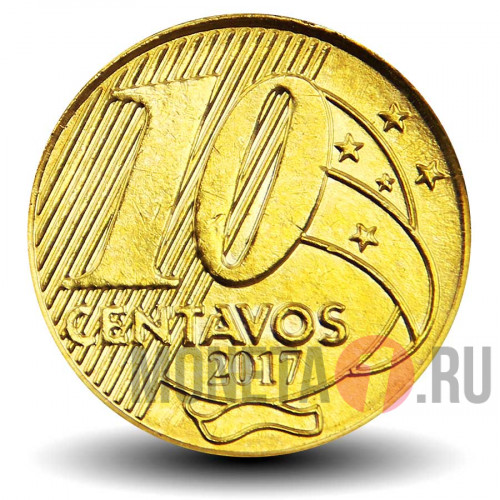 10 сентаво 2017 года - Бразилия - Педро I