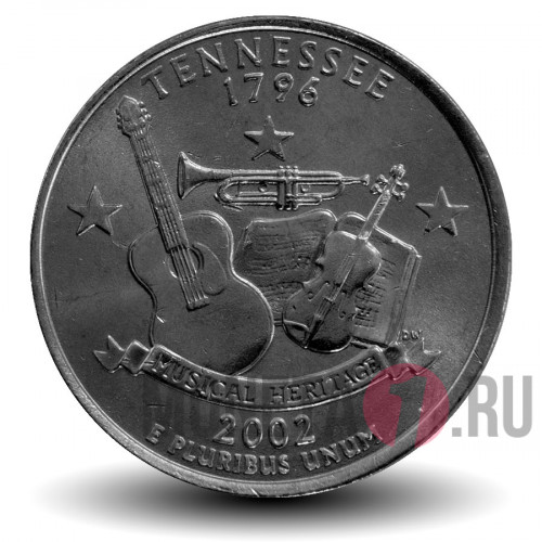 Quarter США 2002  год - Теннесси - P