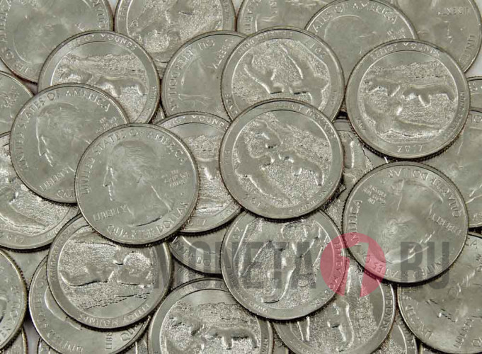 25 центов 2017 года - Национальный памятник Эффиджи-Маундз - Айова - P