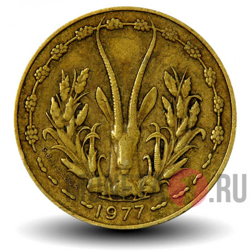 10 франков 1977 года - Западно-Африканские штаты