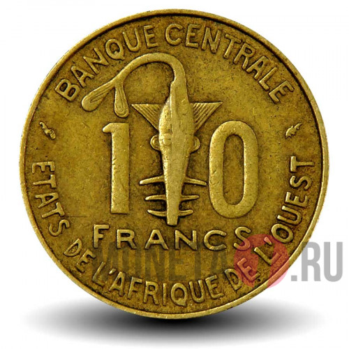10 франков 1977 года - Западно-Африканские штаты