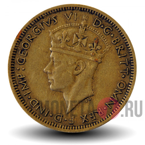 1 шиллинг 1939 года - Британская Западная Африка - George VI
