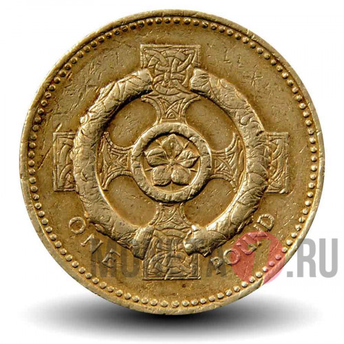 1 фунт 2001 года - Кельтский крест - Великобритания