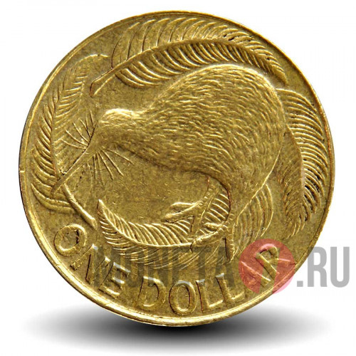 1 доллар 2008 года - Новая Зеландия - Птица Киви