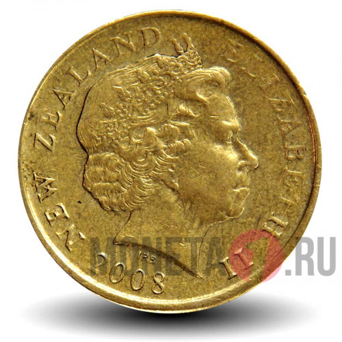 1 доллар 2008 года - Новая Зеландия - Птица Киви