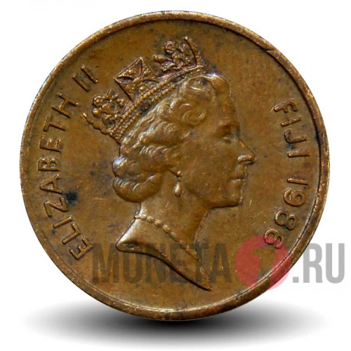 1 цент 1986 года - Фиджи - Elizabeth II