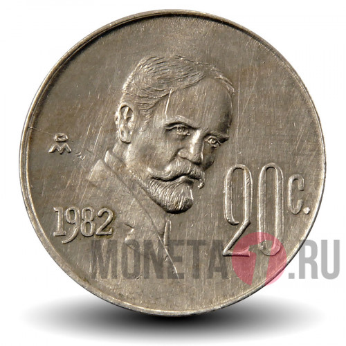 20 сентаво 1982 года - Мексика - Франсиско Игнасио Мадеро