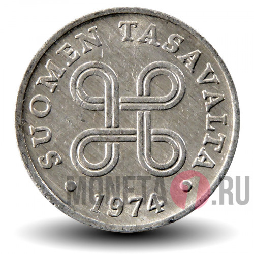 1 пенни 1974 года - Финляндия