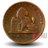 2 сантима 1871 года - Бельгия - Леопольд II