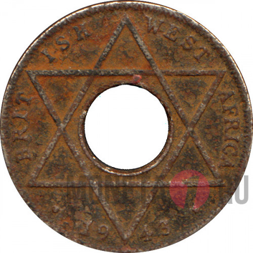 1/10 Penny 1943 года - Западная Африка