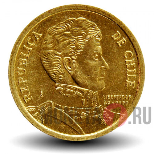 10 песо 2012 года - Чили - Бернардо О'Хиггинс