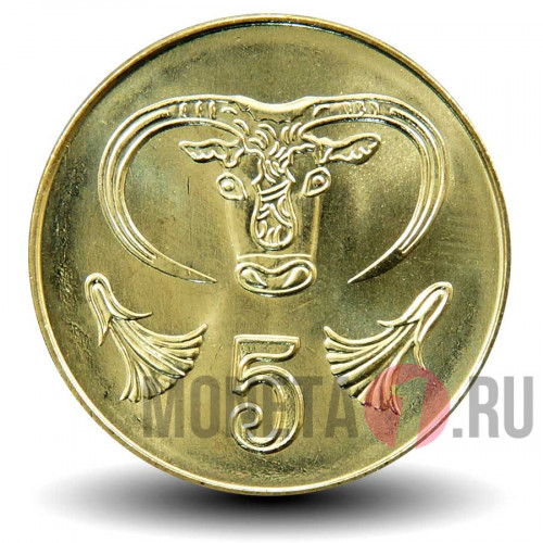 5 центов 2004 года - Кипр - Бык