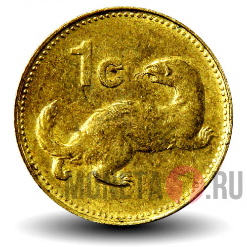 1 цент 2004 года - Мальта - Ласка