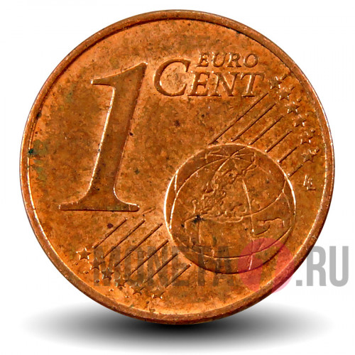 1 евроцент 2012 года - Германия - F