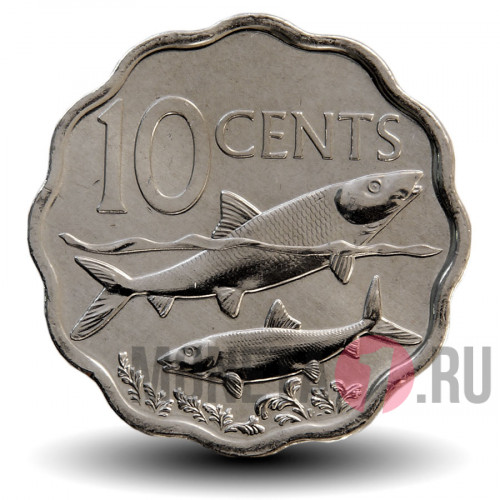 10 центов 2007 года - Багамские острова - Бонфиш