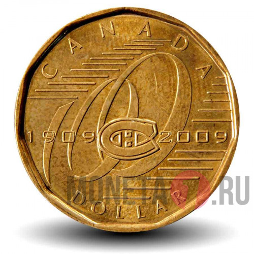 1 доллар 2009 года - 100-летие Монреаль Канадиенс - Канада