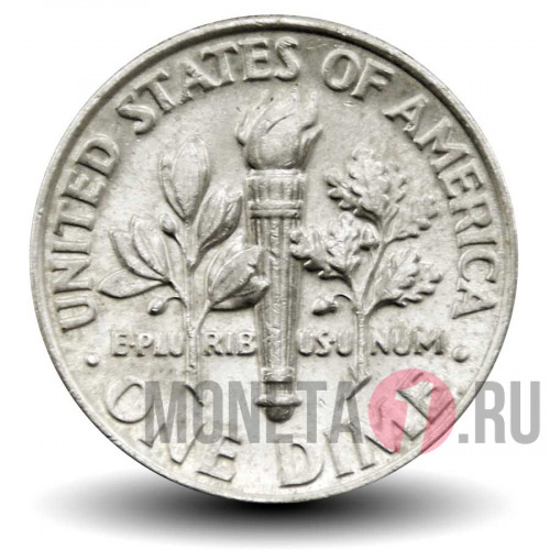 1 дайм 2005 года - США - Рузвельт - D