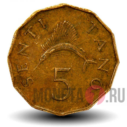 5 тано 1981 года - Танзания - Рыба Парусник