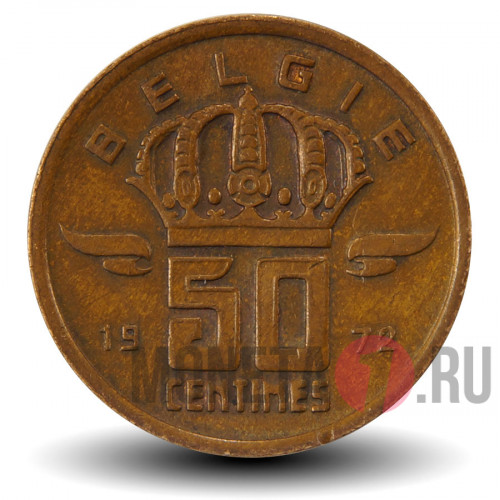 50 сантимов 1972 года - Бельгия - Бодуэн I - BELGIE