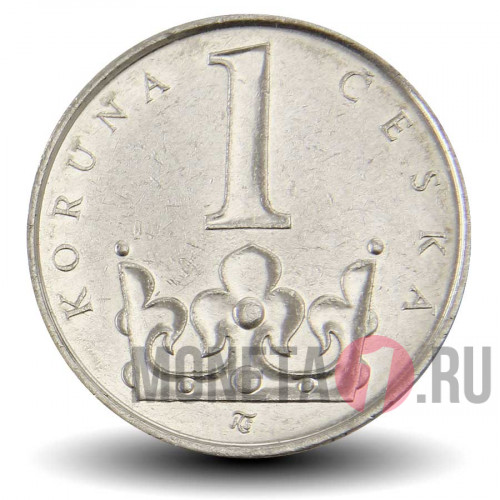 1 крона 2001 года - Чехия - Корона святого Вацлава