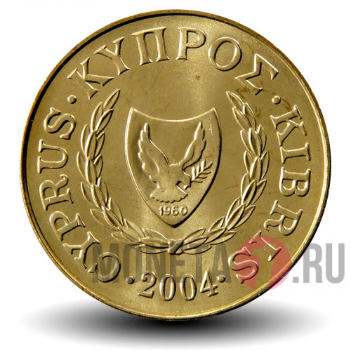 5 центов 2004 года - Кипр - Бык UNC