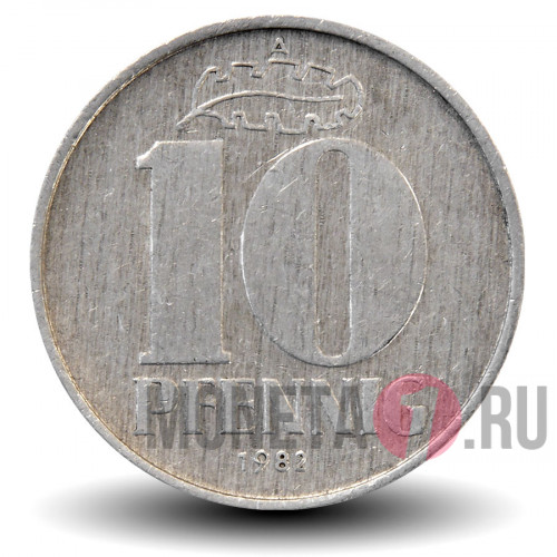 10 пфеннигов 1982 года - ГДР