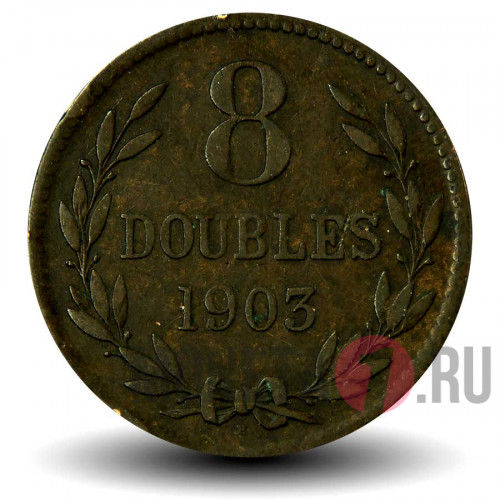 8 дублей 1903 года - Остров Гернси