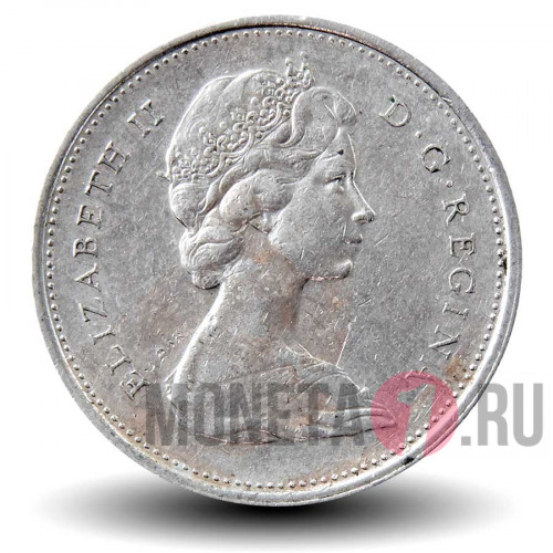 25 центов 1975 года - Канада - Канадский олень