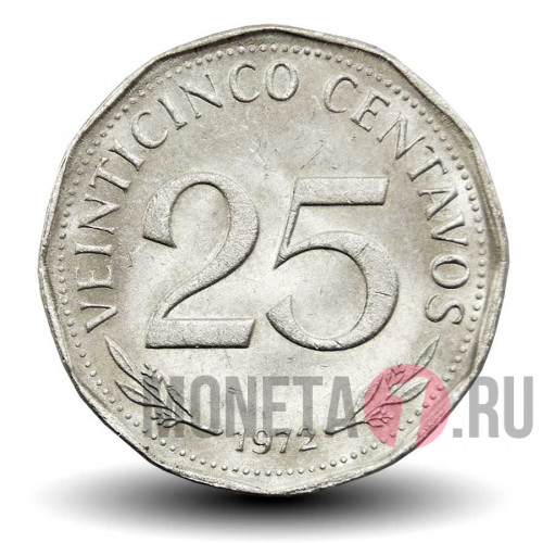 25 сентаво 1972 года - Боливия