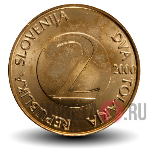 2 толара 2000 года - Деревенская ласточка - Словения