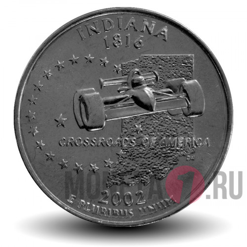 Quarter США 2002  год - Индиана - P