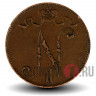 5 пенни 1906 года - Финляндия - Вензель Николая II