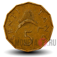 5 тано 1966 года - Танзания - Рыба Парусник