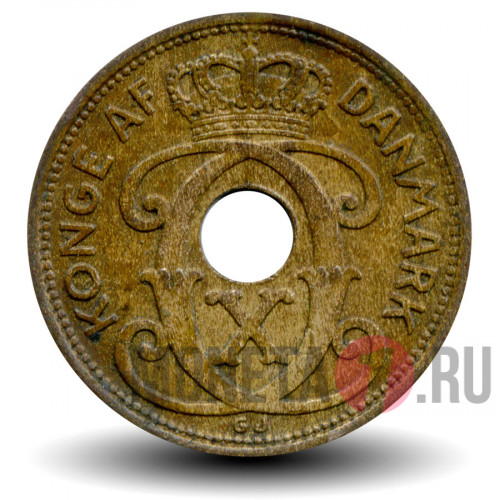 1 ore 1936 года - Дания - Кристиан X