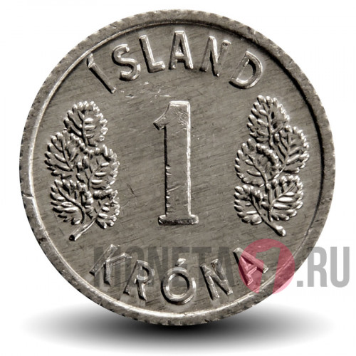 1 крона 1976 года - Исландия