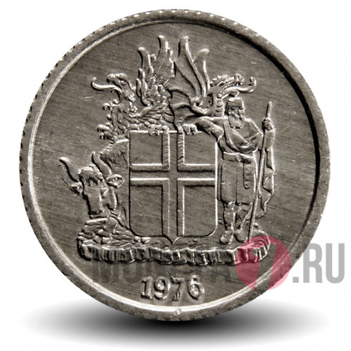1 крона 1976 года - Исландия