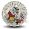 Цветная монета 25 рублей 2019 года - Дед Мороз и лето - Российская (советская) мультипликация