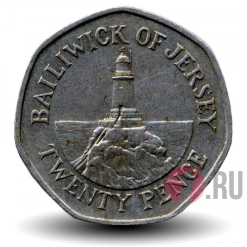 20 pence 1986 года - Остров Джерси