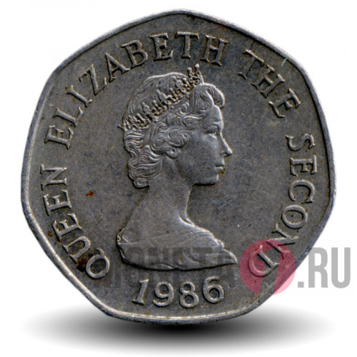 20 pence 1986 года - Остров Джерси